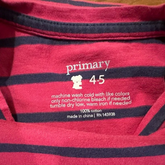 Two striped long sleeve Primary swing top! - Picture 3 of 6